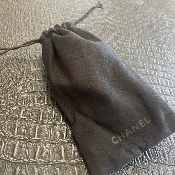 Chanel Black Sunglasses with Pearl on each Side Acetate Butterfly  #5394 - Picture 10 of 11